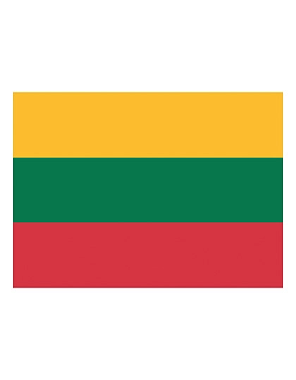 Fahne Litauen zum Besticken und Bedrucken mit Ihren Logo, Schriftzug oder Motiv.