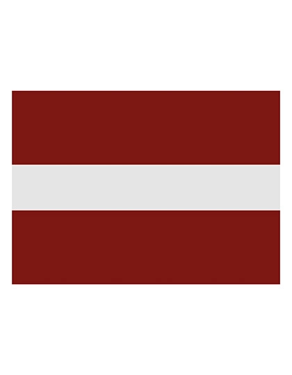 Fahne Lettland zum Besticken und Bedrucken in der Farbe Latvia mit Ihren Logo, Schriftzug oder Motiv.