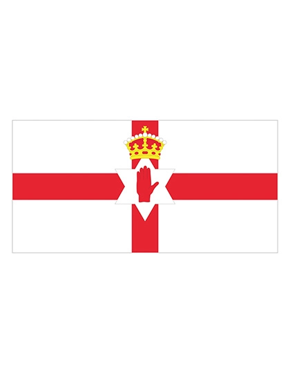 Fahne Nordirland zum Besticken und Bedrucken in der Farbe Northern Ireland mit Ihren Logo, Schriftzug oder Motiv.