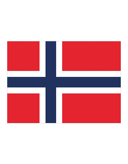 Fahne Norwegen zum Besticken und Bedrucken mit Ihren Logo, Schriftzug oder Motiv.