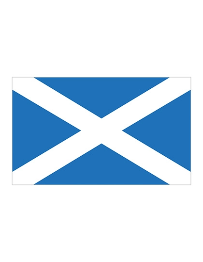 Fahne Schottland zum Besticken und Bedrucken in der Farbe Scotland mit Ihren Logo, Schriftzug oder Motiv.