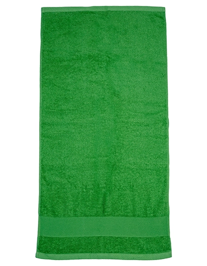 Organic Cozy Hand Towel zum Besticken und Bedrucken in der Farbe Grass Green mit Ihren Logo, Schriftzug oder Motiv.