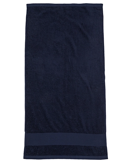 Organic Cozy Hand Towel zum Besticken und Bedrucken in der Farbe Navy mit Ihren Logo, Schriftzug oder Motiv.