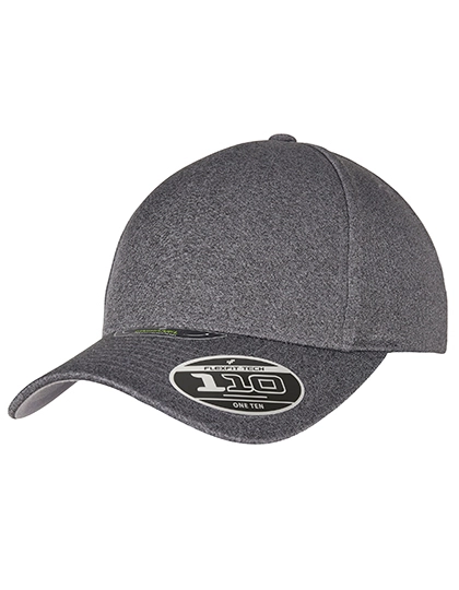 110 Melange Unipanel Cap zum Besticken und Bedrucken in der Farbe Dark Grey mit Ihren Logo, Schriftzug oder Motiv.