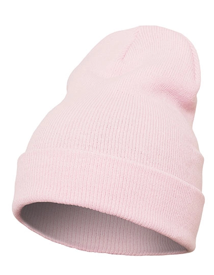 Heavyweight Long Beanie zum Besticken und Bedrucken in der Farbe Baby Pink mit Ihren Logo, Schriftzug oder Motiv.