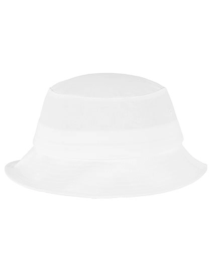 Flexfit Cotton Twill Bucket Hat zum Besticken und Bedrucken in der Farbe White mit Ihren Logo, Schriftzug oder Motiv.