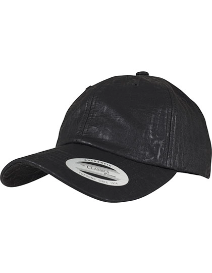 Low Profile Coated Cap zum Besticken und Bedrucken in der Farbe Black mit Ihren Logo, Schriftzug oder Motiv.