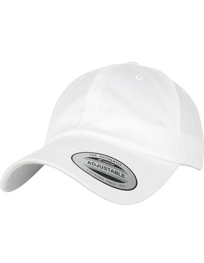 Low Profile Organic Cotton Cap zum Besticken und Bedrucken in der Farbe White mit Ihren Logo, Schriftzug oder Motiv.