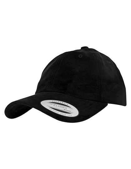 Low Profile Velours Cap zum Besticken und Bedrucken in der Farbe Black mit Ihren Logo, Schriftzug oder Motiv.