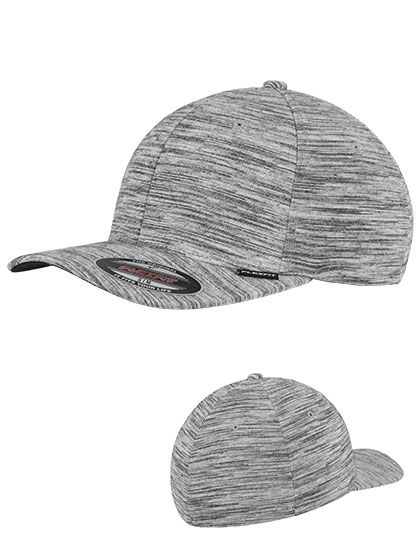 Stripes Melange Flexfit Cap zum Besticken und Bedrucken mit Ihren Logo, Schriftzug oder Motiv.
