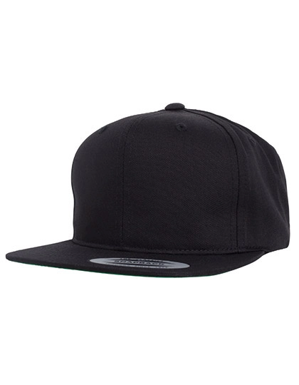 Pro-Style Twill Snapback Youth Cap zum Besticken und Bedrucken in der Farbe Black mit Ihren Logo, Schriftzug oder Motiv.