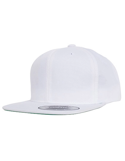 Pro-Style Twill Snapback Youth Cap zum Besticken und Bedrucken in der Farbe White mit Ihren Logo, Schriftzug oder Motiv.