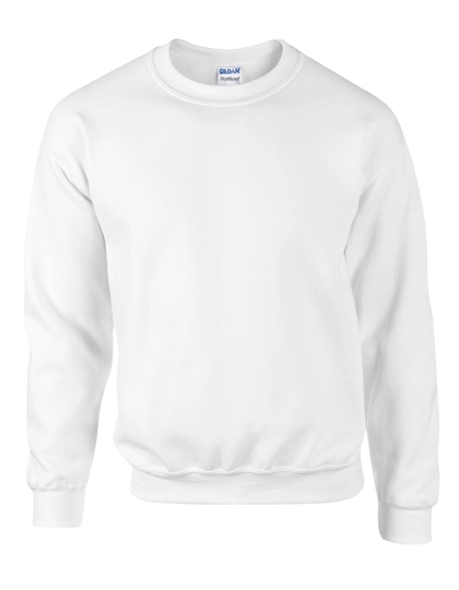 DryBlend® Crewneck Sweatshirt zum Besticken und Bedrucken in der Farbe White mit Ihren Logo, Schriftzug oder Motiv.