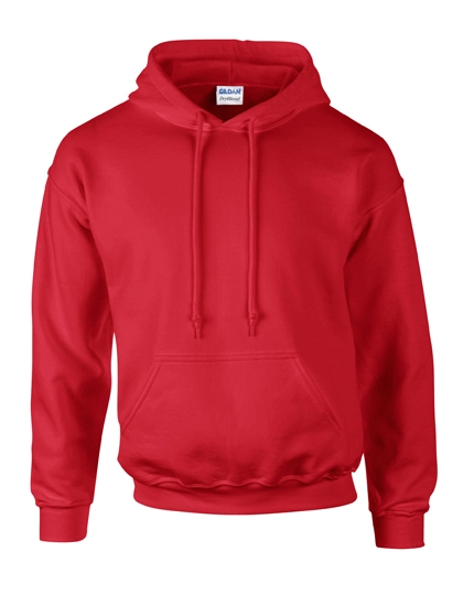 DryBlend® Hooded Sweatshirt zum Besticken und Bedrucken in der Farbe Red mit Ihren Logo, Schriftzug oder Motiv.