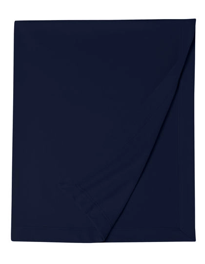 DryBlend® Stadium Blanket zum Besticken und Bedrucken in der Farbe Navy mit Ihren Logo, Schriftzug oder Motiv.