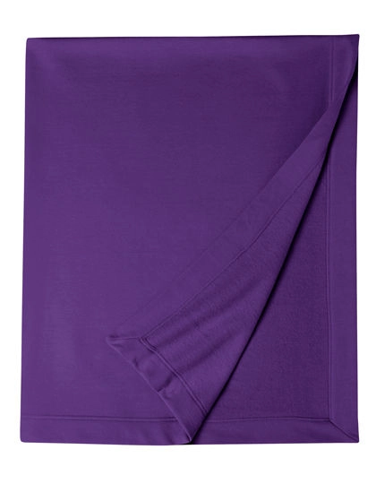 DryBlend® Stadium Blanket zum Besticken und Bedrucken in der Farbe Purple mit Ihren Logo, Schriftzug oder Motiv.