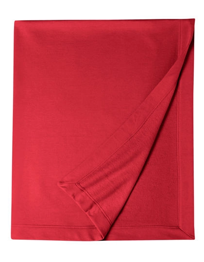 DryBlend® Stadium Blanket zum Besticken und Bedrucken in der Farbe Red mit Ihren Logo, Schriftzug oder Motiv.