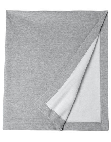 DryBlend® Stadium Blanket zum Besticken und Bedrucken in der Farbe Sport Grey (Heather) mit Ihren Logo, Schriftzug oder Motiv.