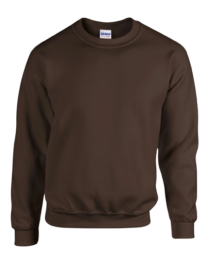 Heavy Blend™ Crewneck Sweatshirt zum Besticken und Bedrucken in der Farbe Dark Chocolate mit Ihren Logo, Schriftzug oder Motiv.