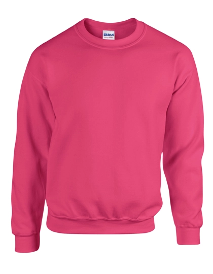 Heavy Blend™ Crewneck Sweatshirt zum Besticken und Bedrucken in der Farbe Heliconia mit Ihren Logo, Schriftzug oder Motiv.
