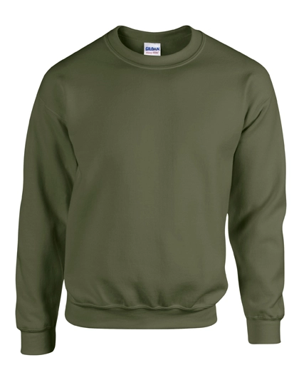 Heavy Blend™ Crewneck Sweatshirt zum Besticken und Bedrucken in der Farbe Military Green mit Ihren Logo, Schriftzug oder Motiv.