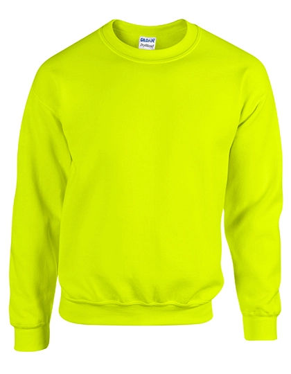 Heavy Blend™ Crewneck Sweatshirt zum Besticken und Bedrucken in der Farbe Safety Green mit Ihren Logo, Schriftzug oder Motiv.