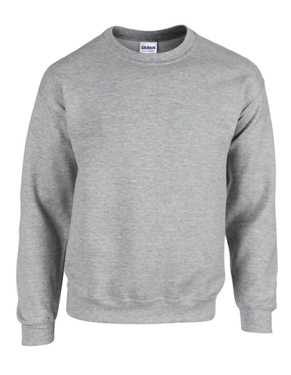 Heavy Blend™ Crewneck Sweatshirt zum Besticken und Bedrucken in der Farbe Sport Grey (Heather) mit Ihren Logo, Schriftzug oder Motiv.