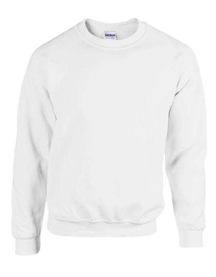 Heavy Blend™ Crewneck Sweatshirt zum Besticken und Bedrucken in der Farbe White mit Ihren Logo, Schriftzug oder Motiv.