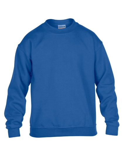 Heavy Blend™ Youth Crewneck Sweatshirt zum Besticken und Bedrucken in der Farbe Royal mit Ihren Logo, Schriftzug oder Motiv.