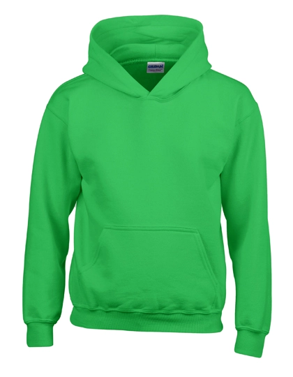 Heavy Blend™ Youth Hooded Sweatshirt zum Besticken und Bedrucken in der Farbe Irish Green mit Ihren Logo, Schriftzug oder Motiv.