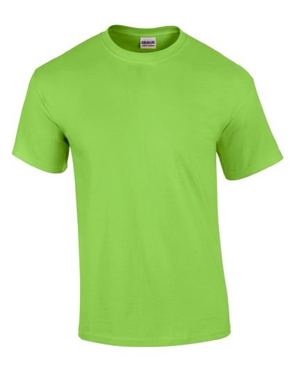 Ultra Cotton™ T-Shirt zum Besticken und Bedrucken in der Farbe Lime mit Ihren Logo, Schriftzug oder Motiv.