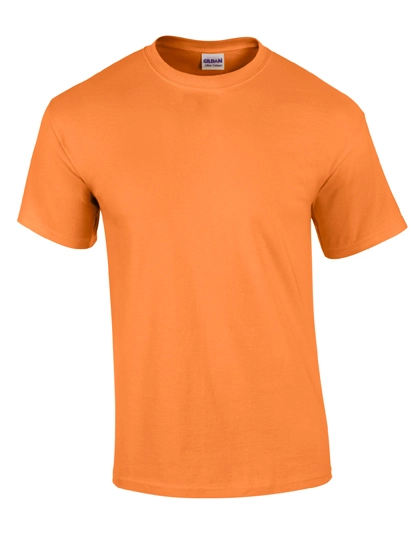Ultra Cotton™ T-Shirt zum Besticken und Bedrucken in der Farbe Tangerine mit Ihren Logo, Schriftzug oder Motiv.