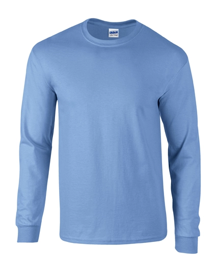 Ultra Cotton™ Long Sleeve T-Shirt zum Besticken und Bedrucken in der Farbe Carolina Blue mit Ihren Logo, Schriftzug oder Motiv.