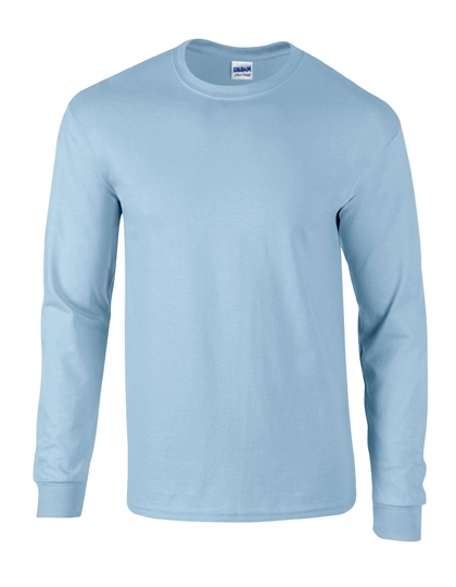 Ultra Cotton™ Long Sleeve T-Shirt zum Besticken und Bedrucken in der Farbe Light Blue mit Ihren Logo, Schriftzug oder Motiv.