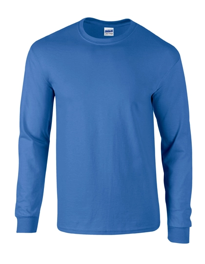 Ultra Cotton™ Long Sleeve T-Shirt zum Besticken und Bedrucken in der Farbe Royal mit Ihren Logo, Schriftzug oder Motiv.