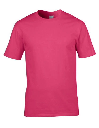 Premium Cotton® T-Shirt zum Besticken und Bedrucken in der Farbe Heliconia mit Ihren Logo, Schriftzug oder Motiv.
