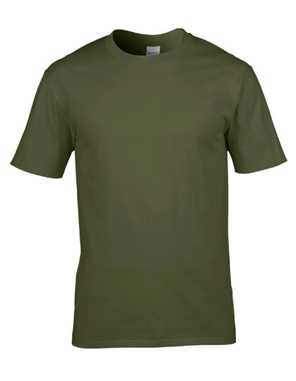 Premium Cotton® T-Shirt zum Besticken und Bedrucken in der Farbe Military Green mit Ihren Logo, Schriftzug oder Motiv.