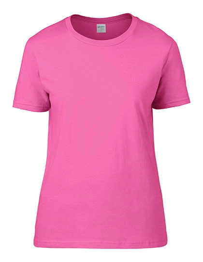 Ladies´ Premium Cotton® T-Shirt zum Besticken und Bedrucken in der Farbe Azalea mit Ihren Logo, Schriftzug oder Motiv.