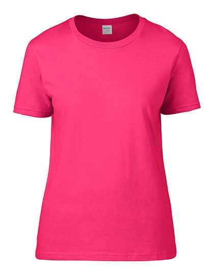 Ladies´ Premium Cotton® T-Shirt zum Besticken und Bedrucken in der Farbe Heliconia mit Ihren Logo, Schriftzug oder Motiv.