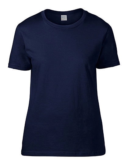 Ladies´ Premium Cotton® T-Shirt zum Besticken und Bedrucken in der Farbe Navy mit Ihren Logo, Schriftzug oder Motiv.