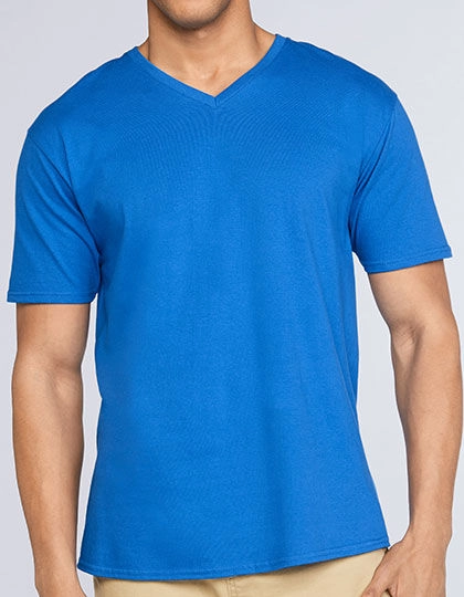 Premium Cotton® V-Neck T-Shirt zum Besticken und Bedrucken mit Ihren Logo, Schriftzug oder Motiv.