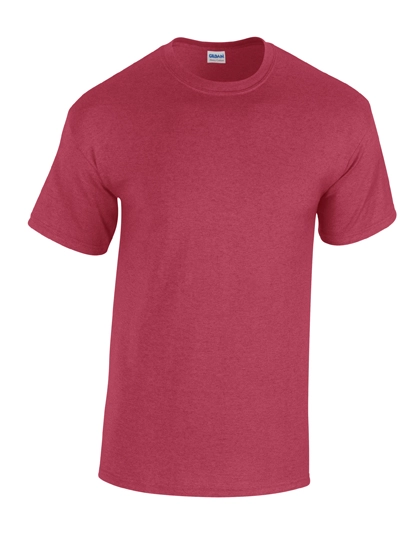 Heavy Cotton™ T-Shirt zum Besticken und Bedrucken in der Farbe Antique Cherry Red (Heather) mit Ihren Logo, Schriftzug oder Motiv.