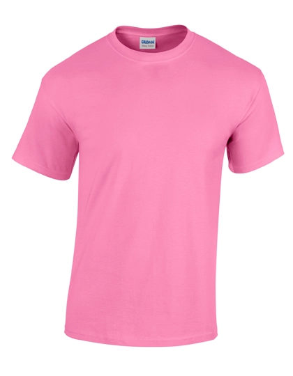 Heavy Cotton™ T-Shirt zum Besticken und Bedrucken in der Farbe Azalea mit Ihren Logo, Schriftzug oder Motiv.
