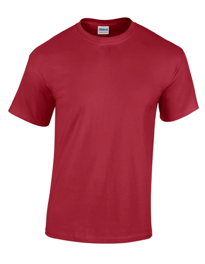 Heavy Cotton™ T-Shirt zum Besticken und Bedrucken in der Farbe Cardinal Red mit Ihren Logo, Schriftzug oder Motiv.