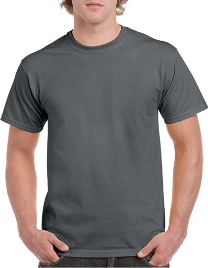 Heavy Cotton™ T-Shirt zum Besticken und Bedrucken in der Farbe Charcoal (Solid) mit Ihren Logo, Schriftzug oder Motiv.