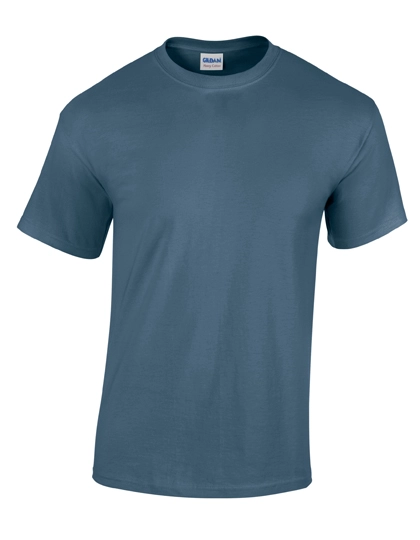 Heavy Cotton™ T-Shirt zum Besticken und Bedrucken in der Farbe Indigo Blue mit Ihren Logo, Schriftzug oder Motiv.