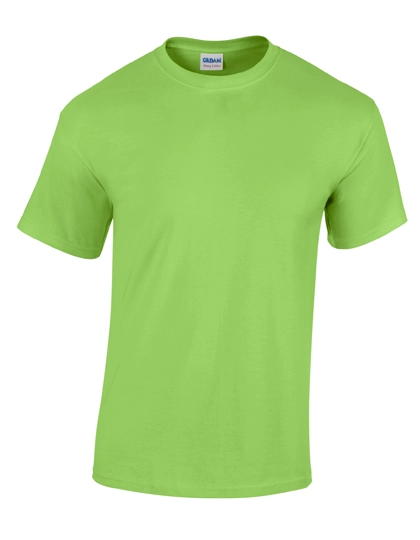 Heavy Cotton™ T-Shirt zum Besticken und Bedrucken in der Farbe Lime mit Ihren Logo, Schriftzug oder Motiv.