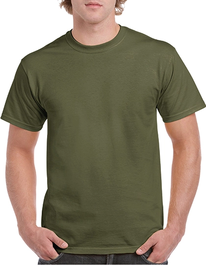 Heavy Cotton™ T-Shirt zum Besticken und Bedrucken in der Farbe Military Green mit Ihren Logo, Schriftzug oder Motiv.