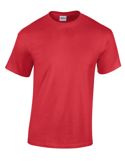Heavy Cotton™ T-Shirt zum Besticken und Bedrucken in der Farbe Red mit Ihren Logo, Schriftzug oder Motiv.