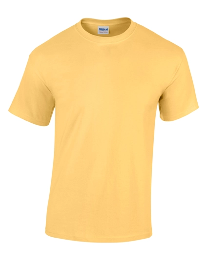 Heavy Cotton™ T-Shirt zum Besticken und Bedrucken in der Farbe Yellow Haze mit Ihren Logo, Schriftzug oder Motiv.